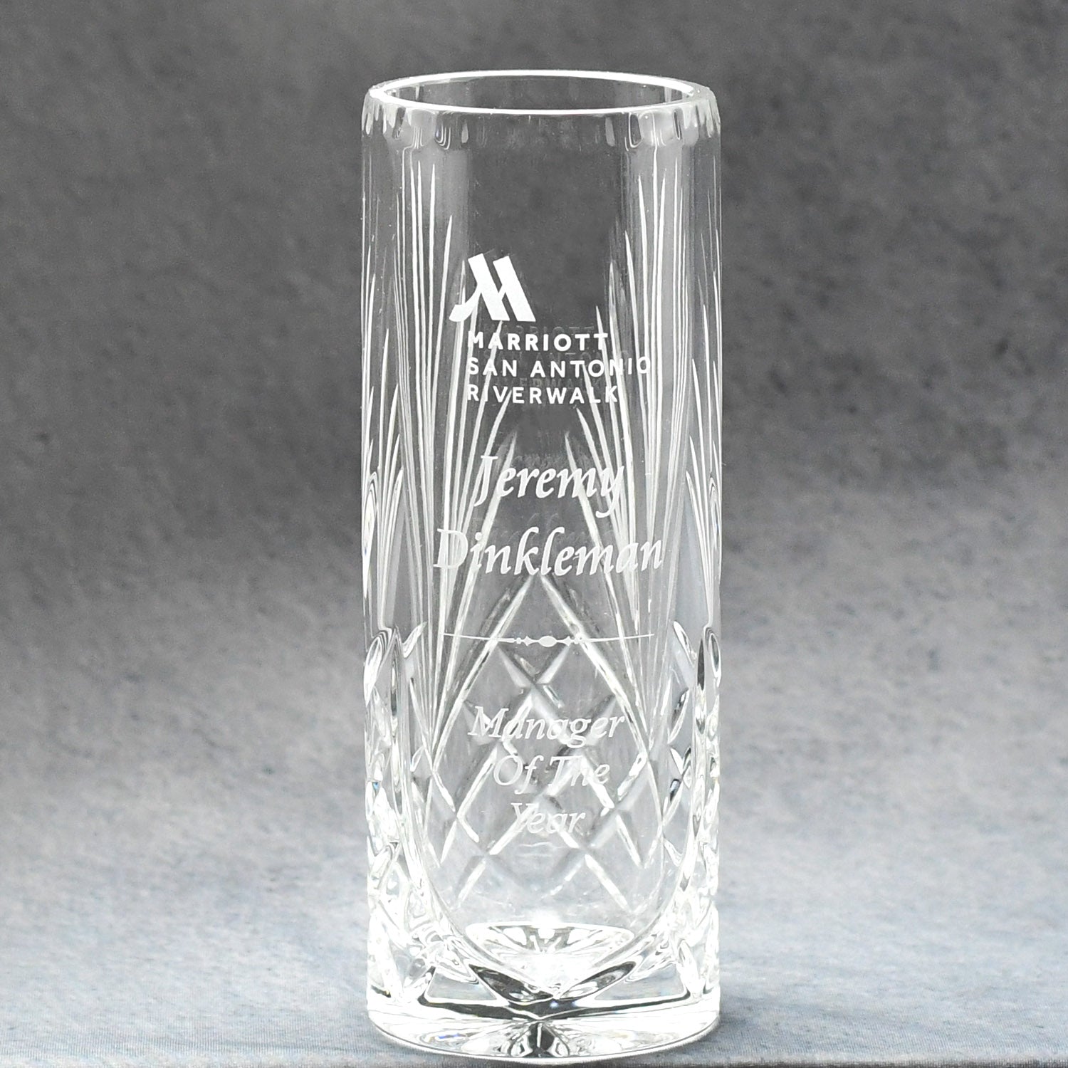 Crystal Cylinder Vase