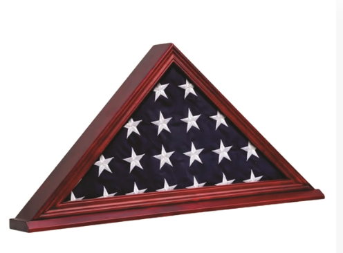 Mahogany Finished Flag Case