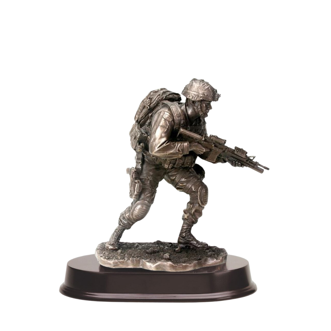 Soldier On The Move Statue