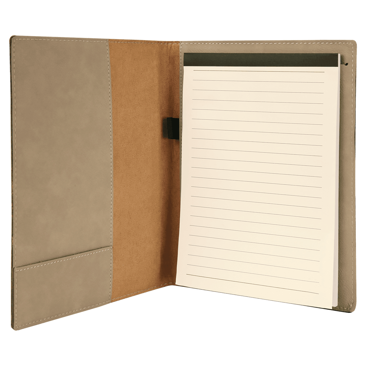 Leatherette Portfolio - Beige